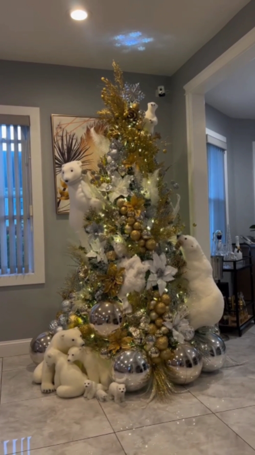 Árbol de Navidad del oso polar