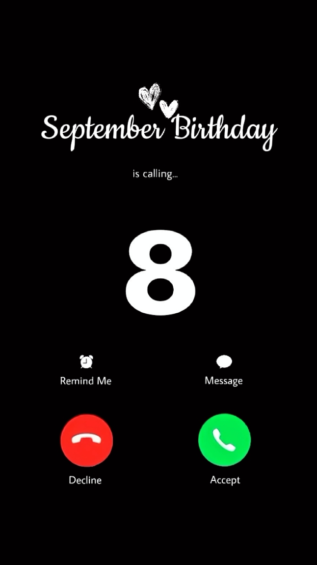 8 September Birthday