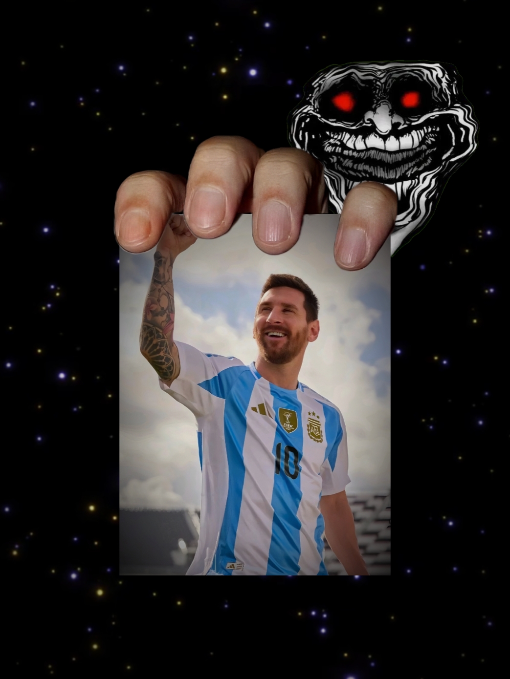 Troll face GOAT 