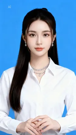 pas photo latar biru