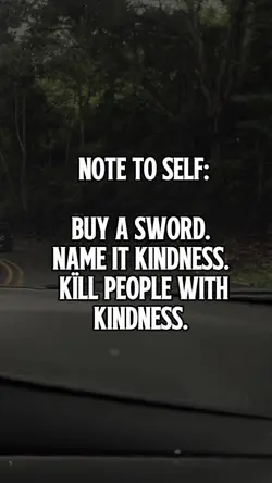 Note to self: