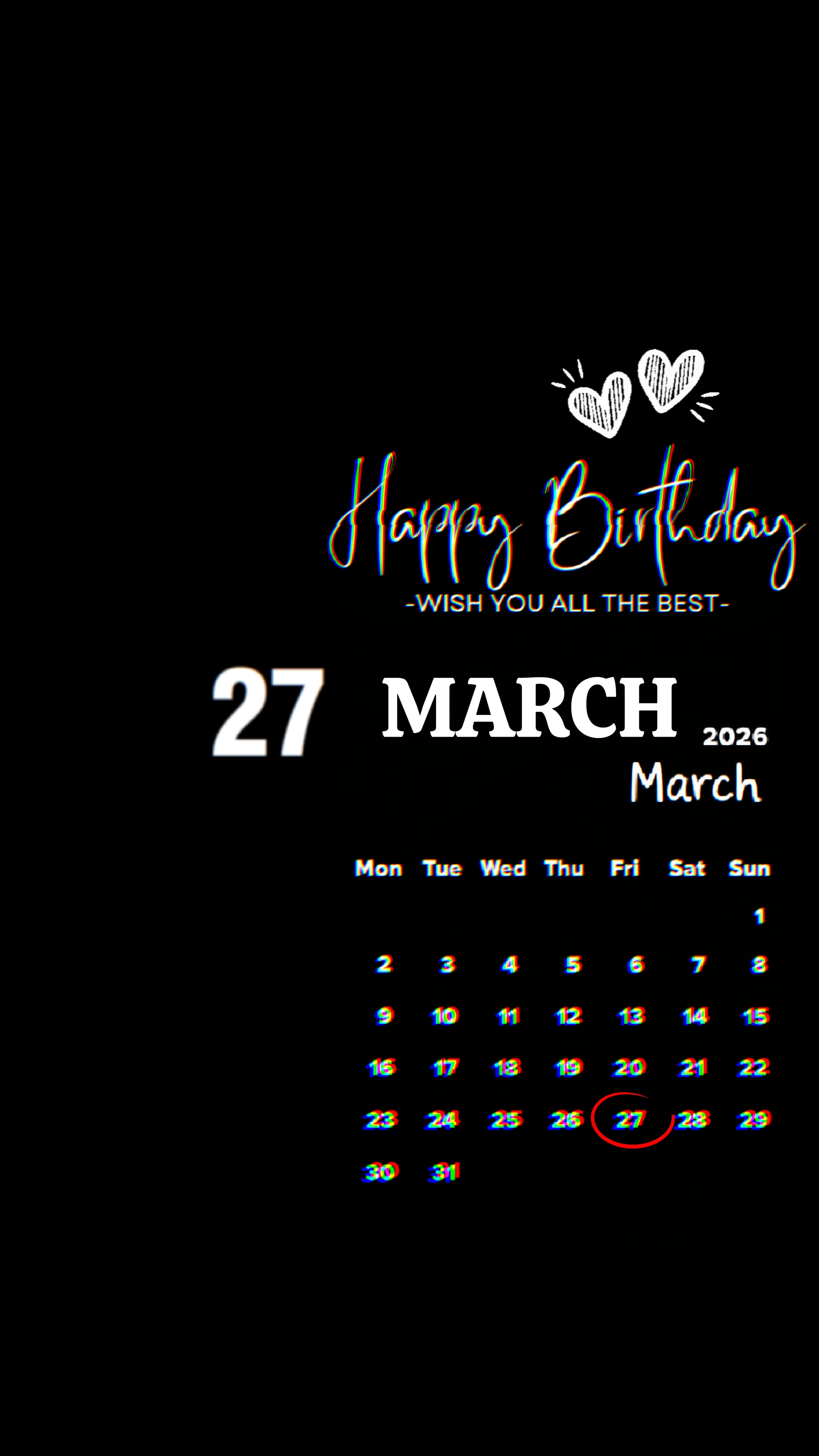 Hbd 27 March