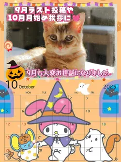 10月もよろしくお願いします
