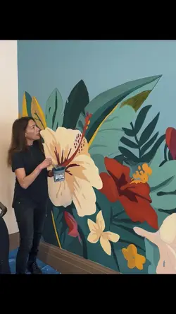 Butterfly art flower