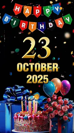 Birthday 23 Oct 2025