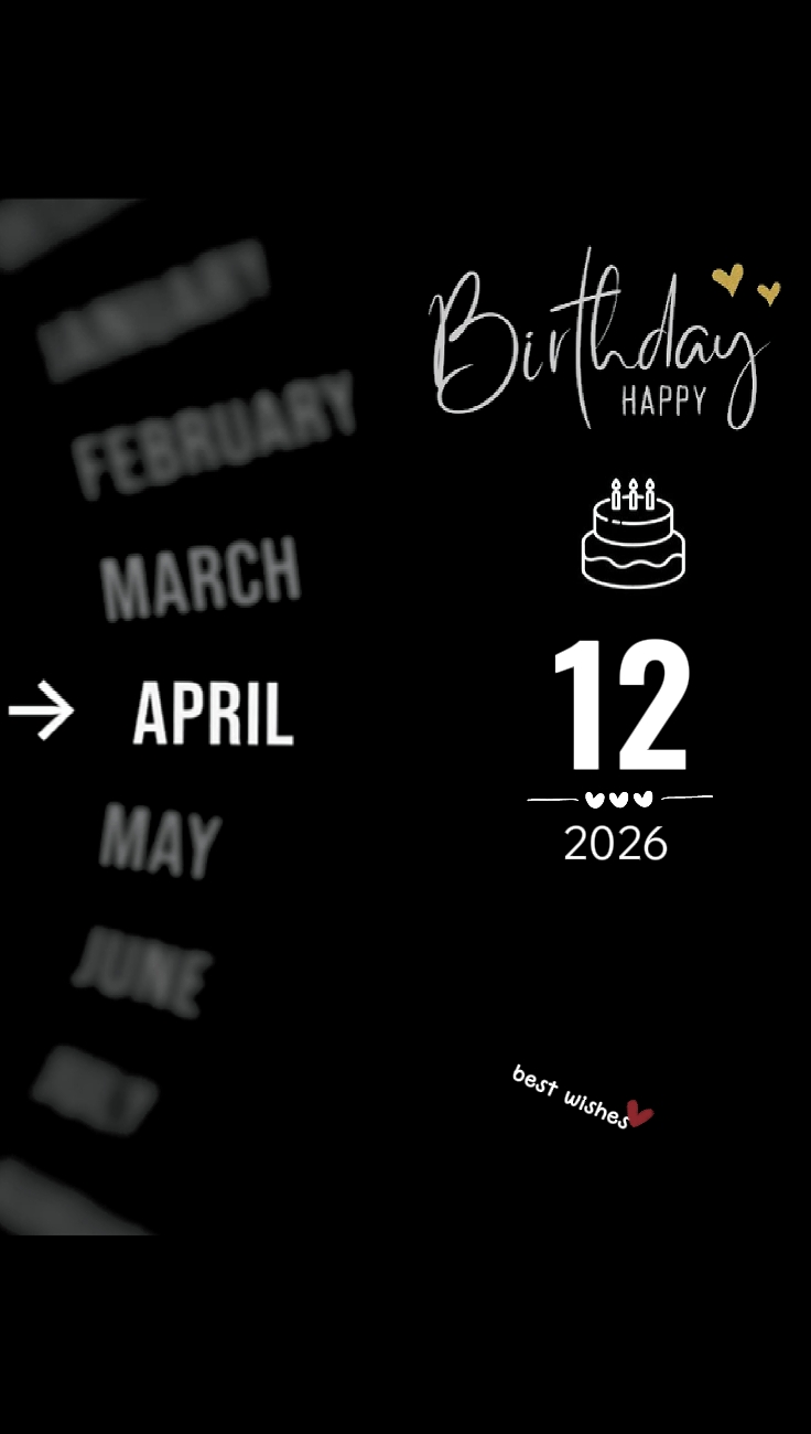 FELIZ CUMPLEAÑOS 12 DE ABRIL