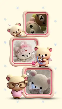 ぷっくりコリラックマフレーム