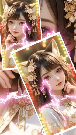 二次元貓耳少女超華麗特效