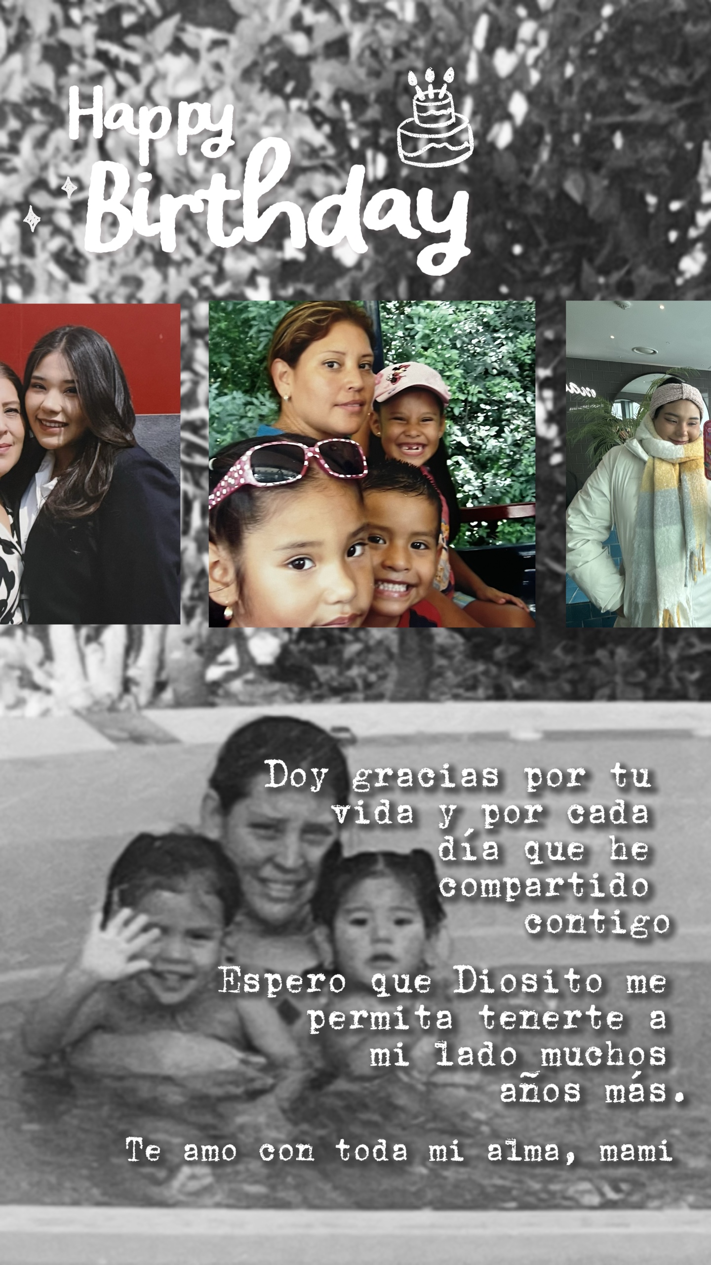 Feliz cumple mami