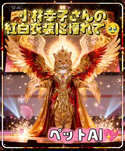 小林幸子さんの紅白衣装風/ペットAI