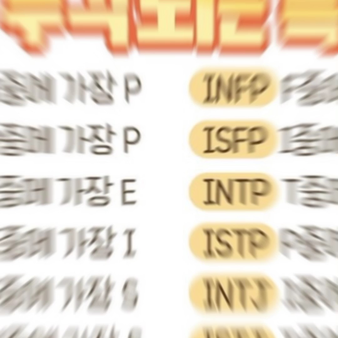 MBTI별 부각되는 특징
