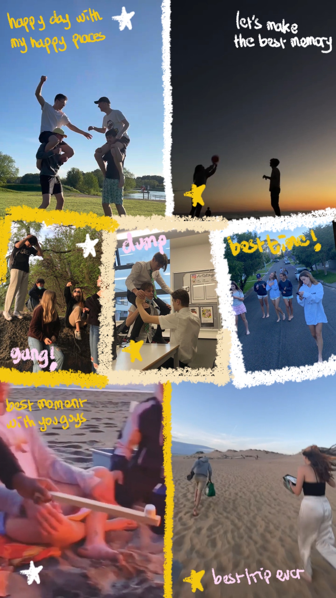 Freund Reise Collage