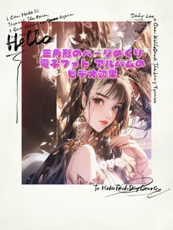 三角翻页电子相册视频效