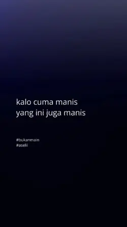 kalo cuma manis