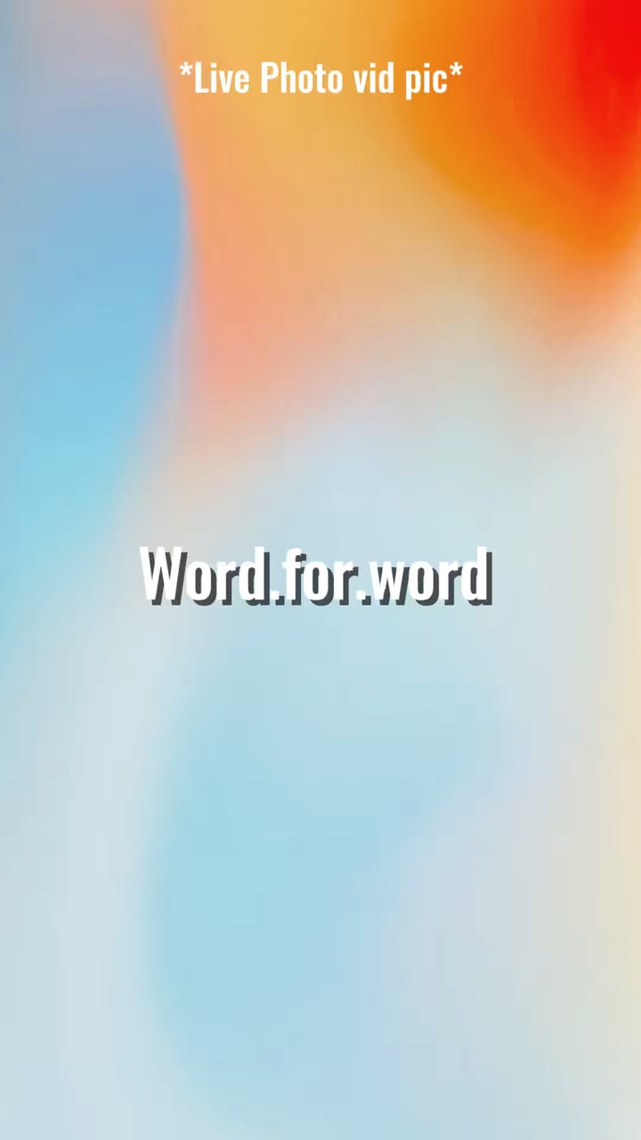 Word for word 