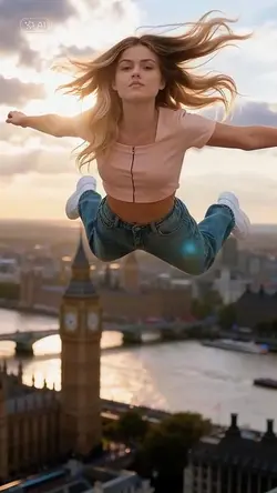 flying in London 