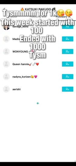 1k followers 