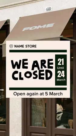 WE ARE CLOSED