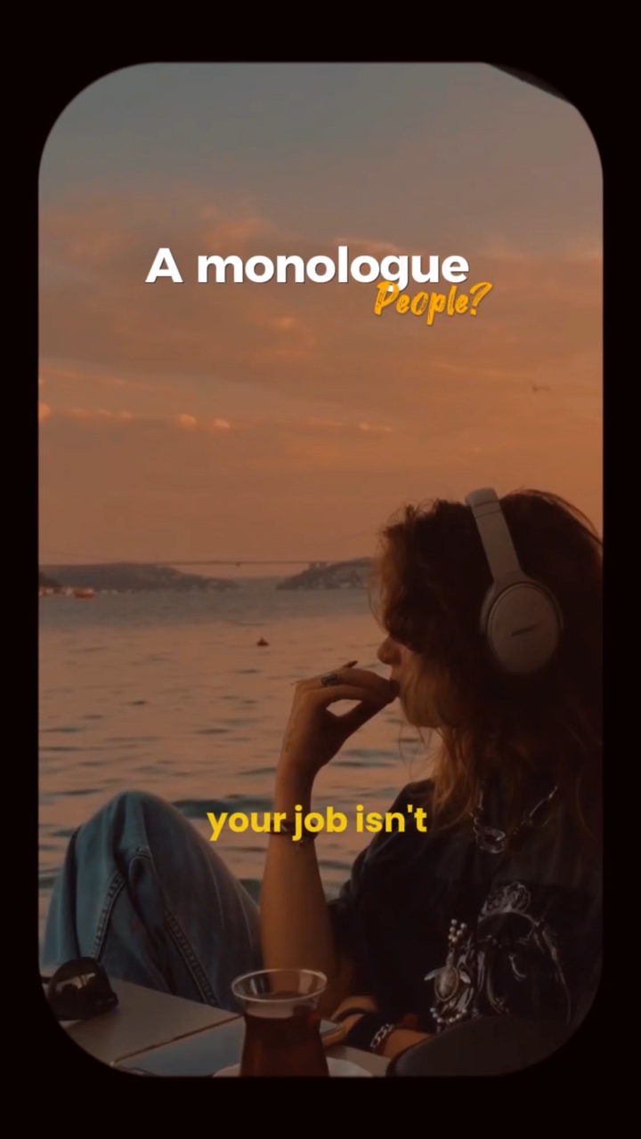 Monólogo: ¿gente?