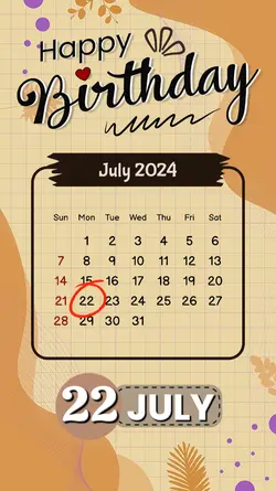 HBD 22 JULY 2024