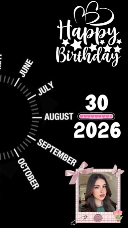 BIRTHDAY 30 AUGUST 