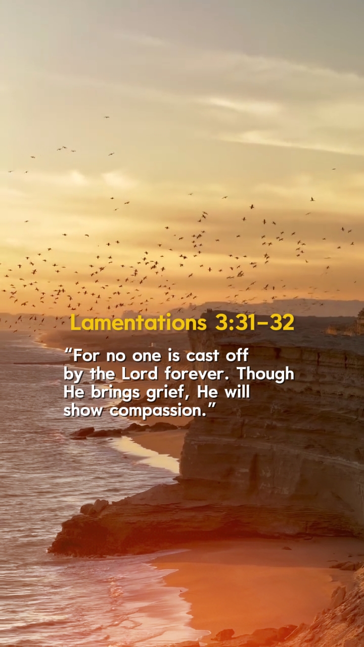 Lamentações 3: 31 32