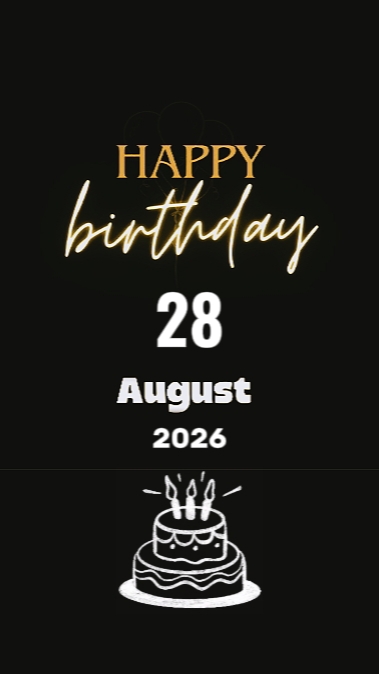 HBD 28 AOÛT 2026