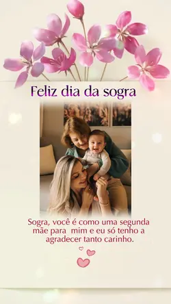 Feliz dia da sogra 