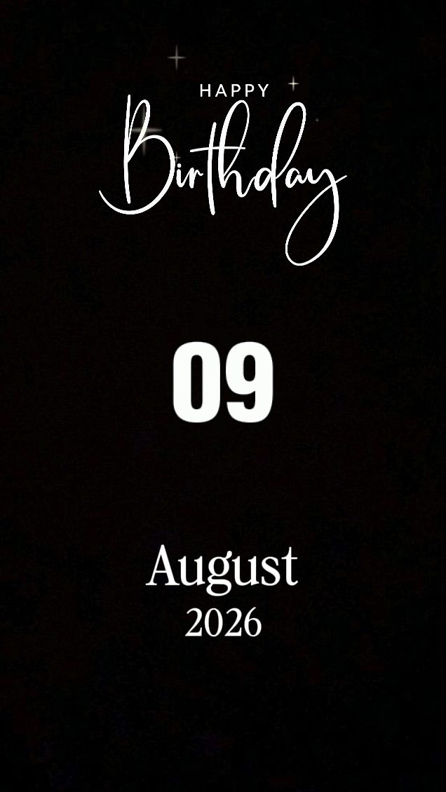 Birthday 09 august