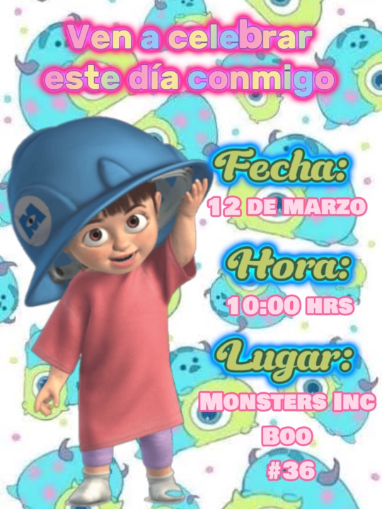 Invitación Boo
