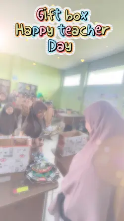 Gift box teacher day