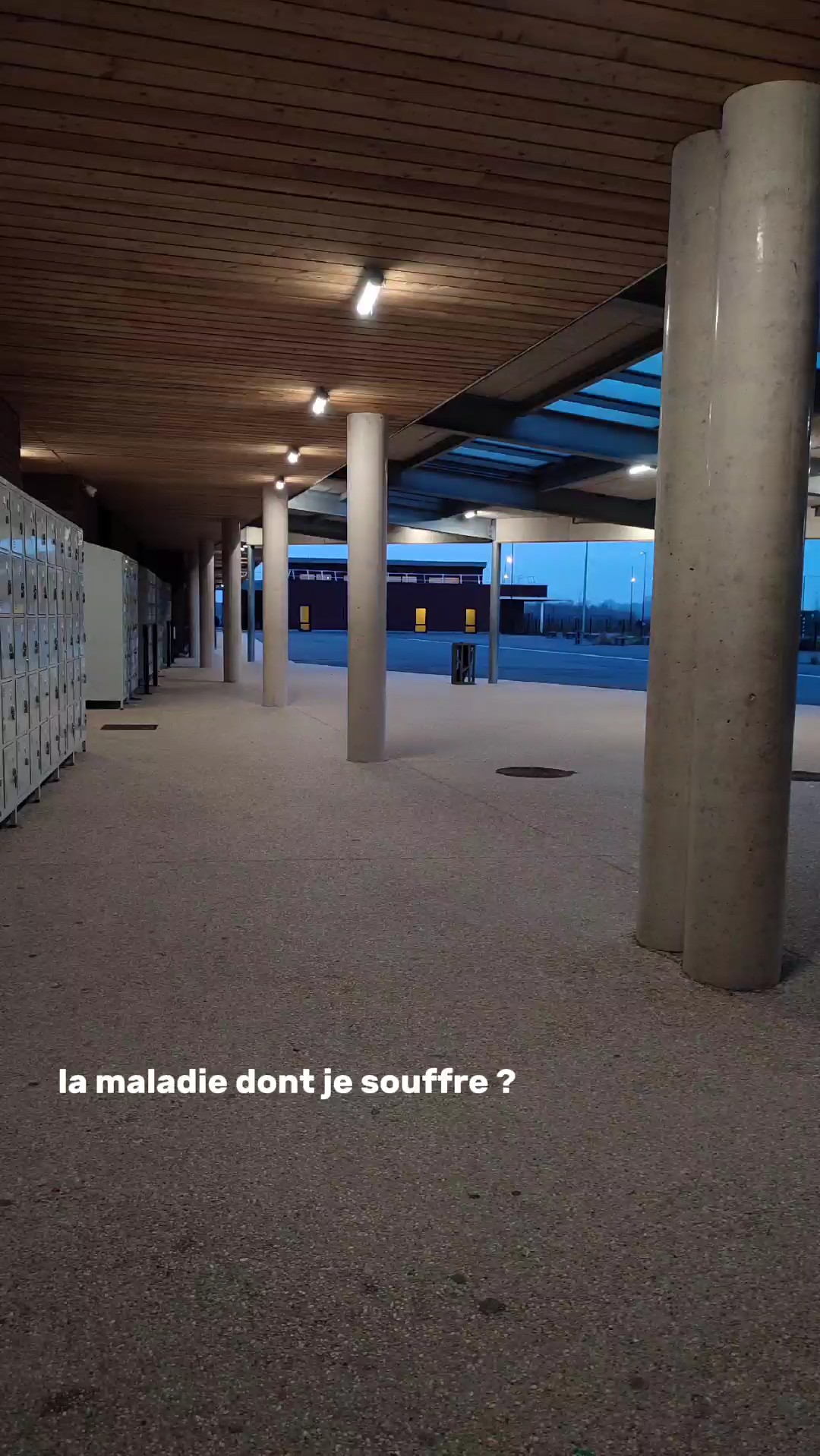 la maladie dont je..