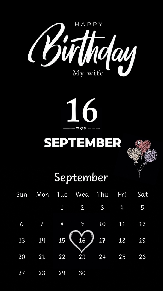 BDAY WIFE SEPT 16st