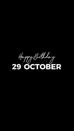 hbd 29 october 