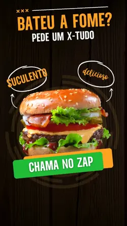 PROMOÇÃO X-TUDO.
