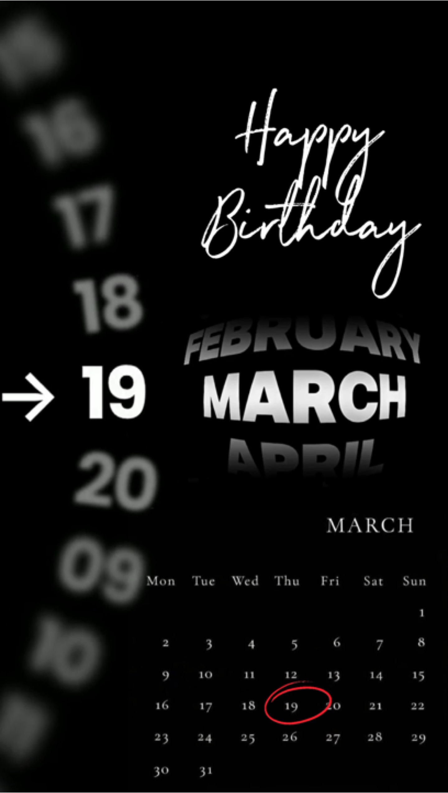 CUMPLEAÑOS 19 DE MARZO