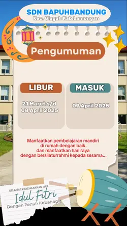 pengumuman libur 