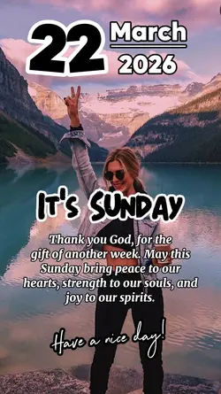 It's Sunday 
