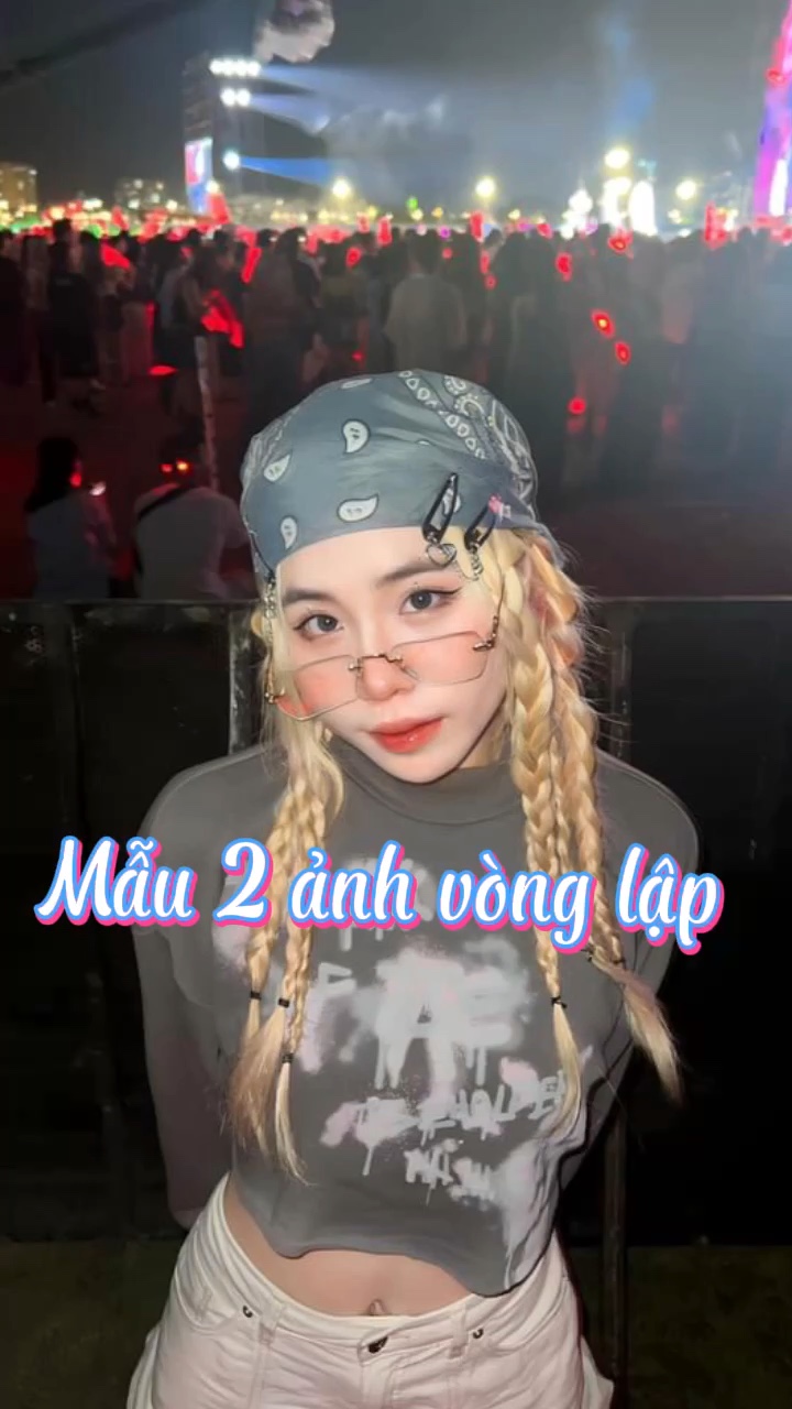 Mẫu 2 ảnh + vòng lập