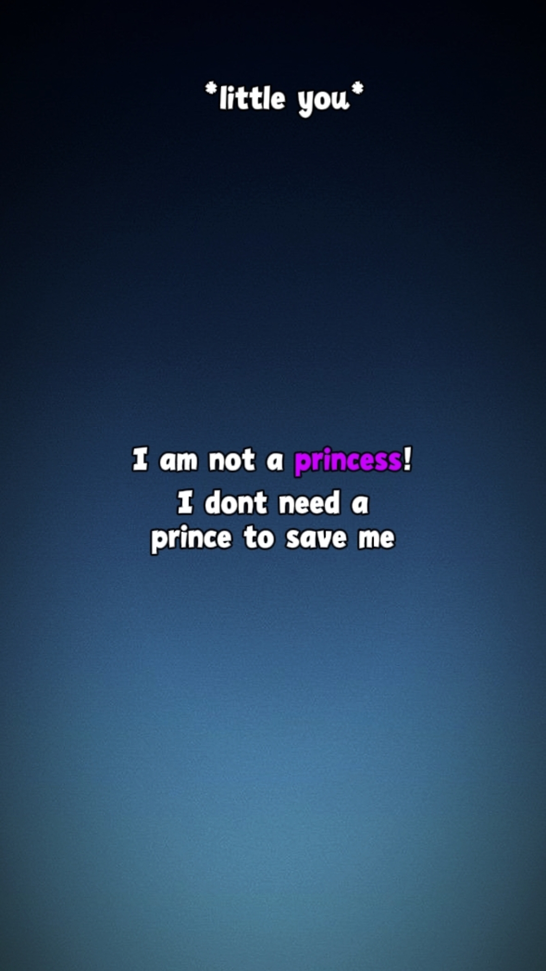 I am not a princess
