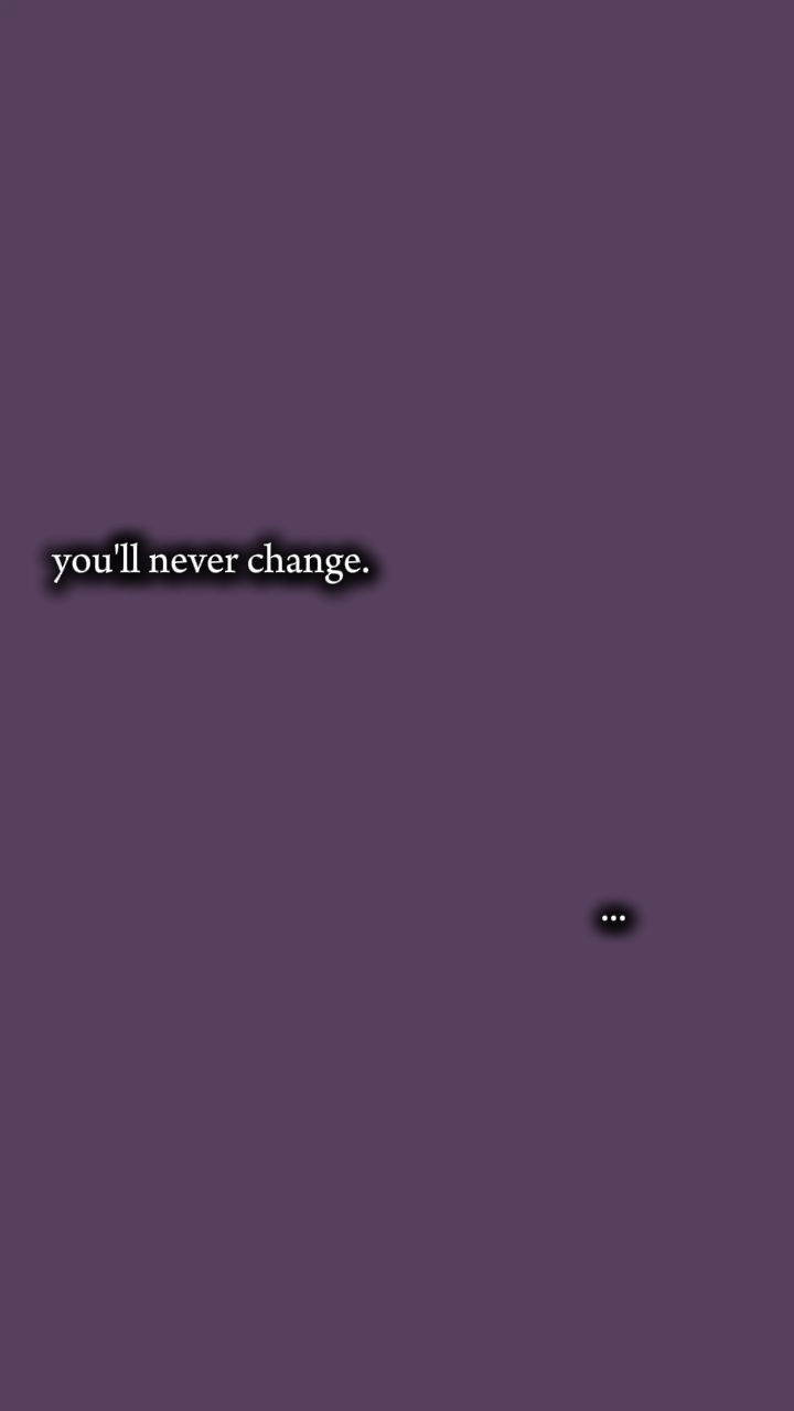 never change