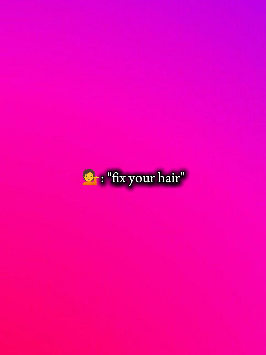 Fixiere dein Haar 