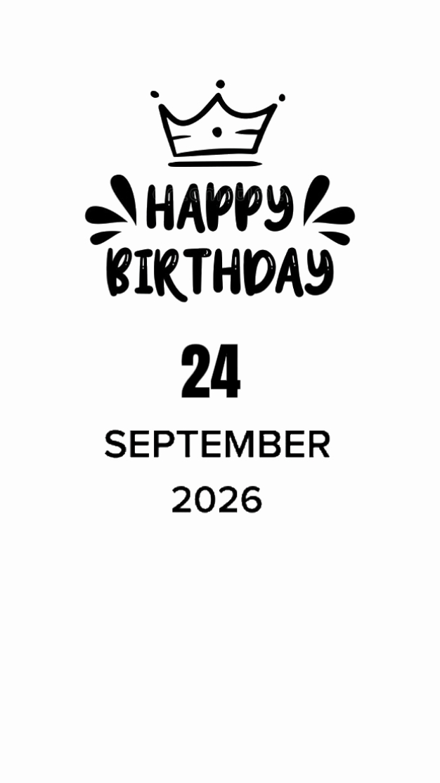 CUMPLEAÑOS 24 SEPTIEMBRE 2026