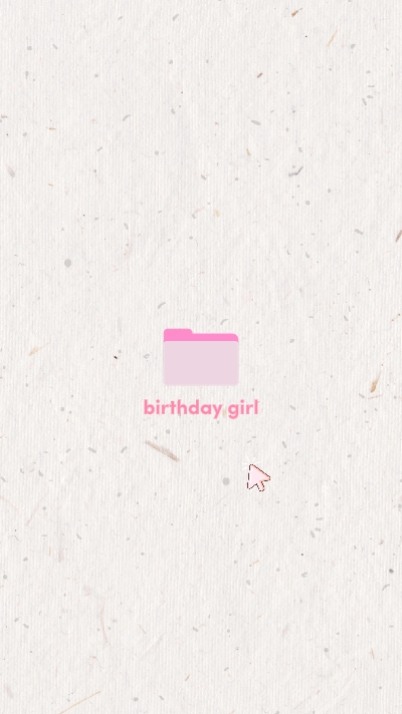 folder ulang tahun gadis