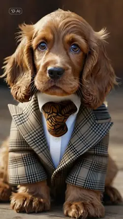 Pet AI Dog In Suit
