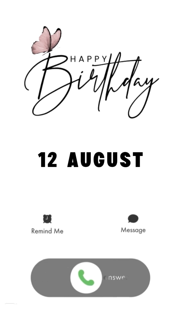 Anniversaire du 12 août 