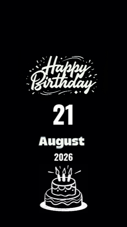 Aniversário 21 de agosto 