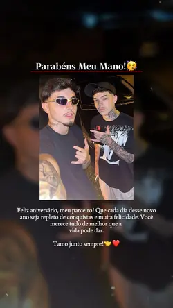 parabéns meu mano 
