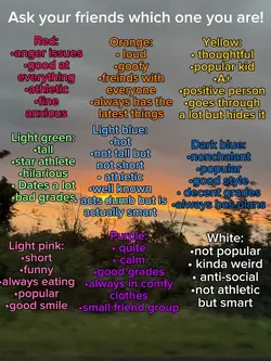 Ask which one u are