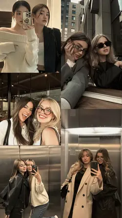 with friend